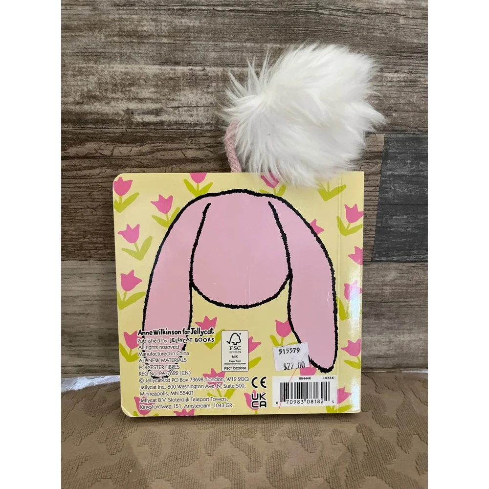 Jellycat If I Were a Rabbit Board Book Anne Wilkinson Pink Bunny Sensory Toy